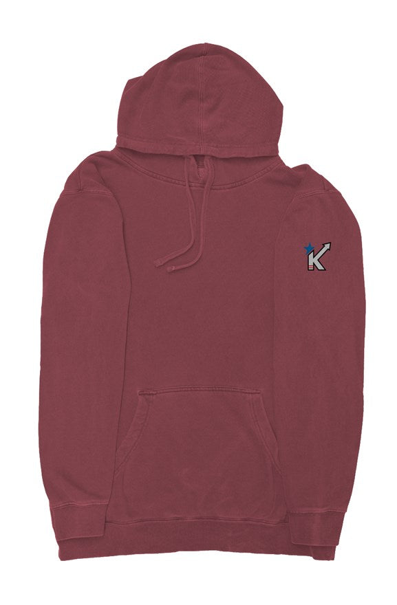 Independent Pigment Dyed Hoodie--EMBROIDERED side 